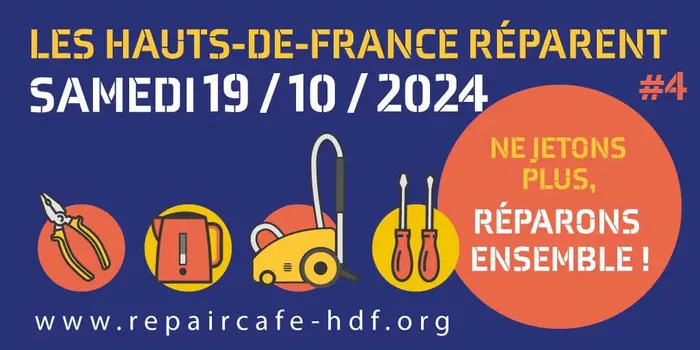 Le Repair café Neuville-en-Ferrain répare! Rue Edouart Branly