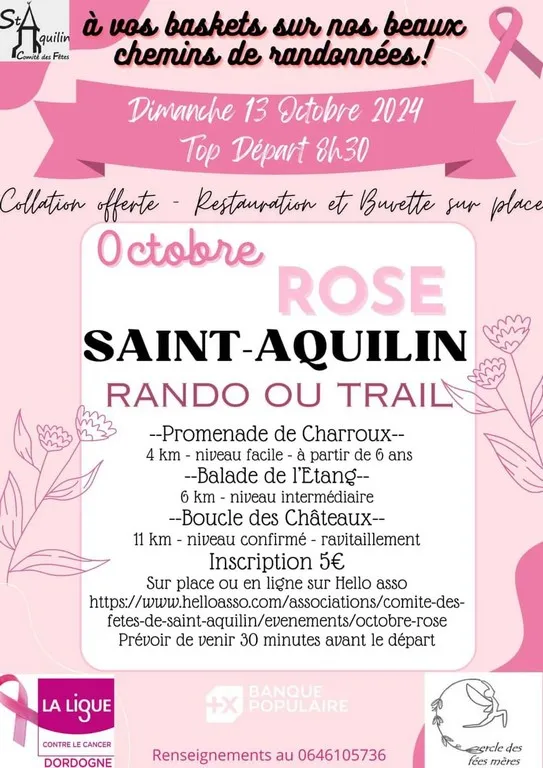 Octobre rose marche ou trail