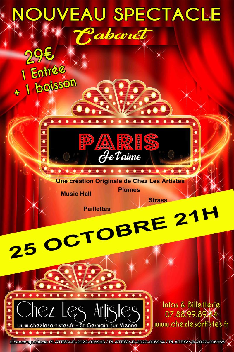 Cabaret "Paris je t'aime"