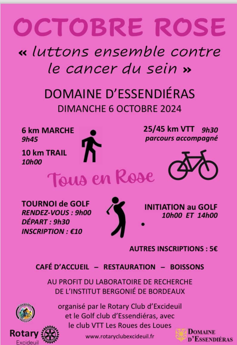 Octobre rose tournoi de golf