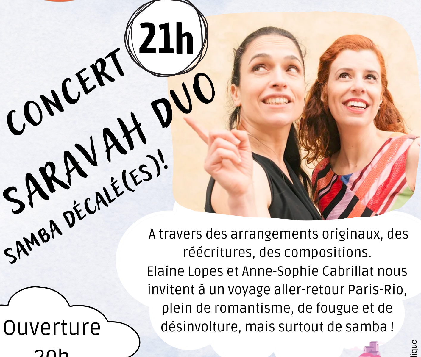 Concert au 3e Lieu: Saravah Duo