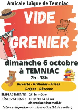 Vide-grenier de l'Anicale Laïque de Temniac