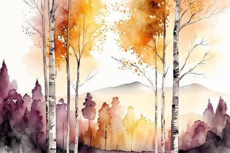 Aquarelle d'automne