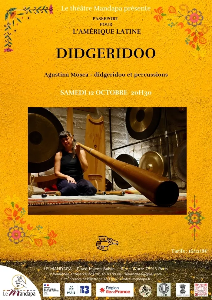 Didgeridoo - Un souffle de vie Théâtre Mandapa Paris