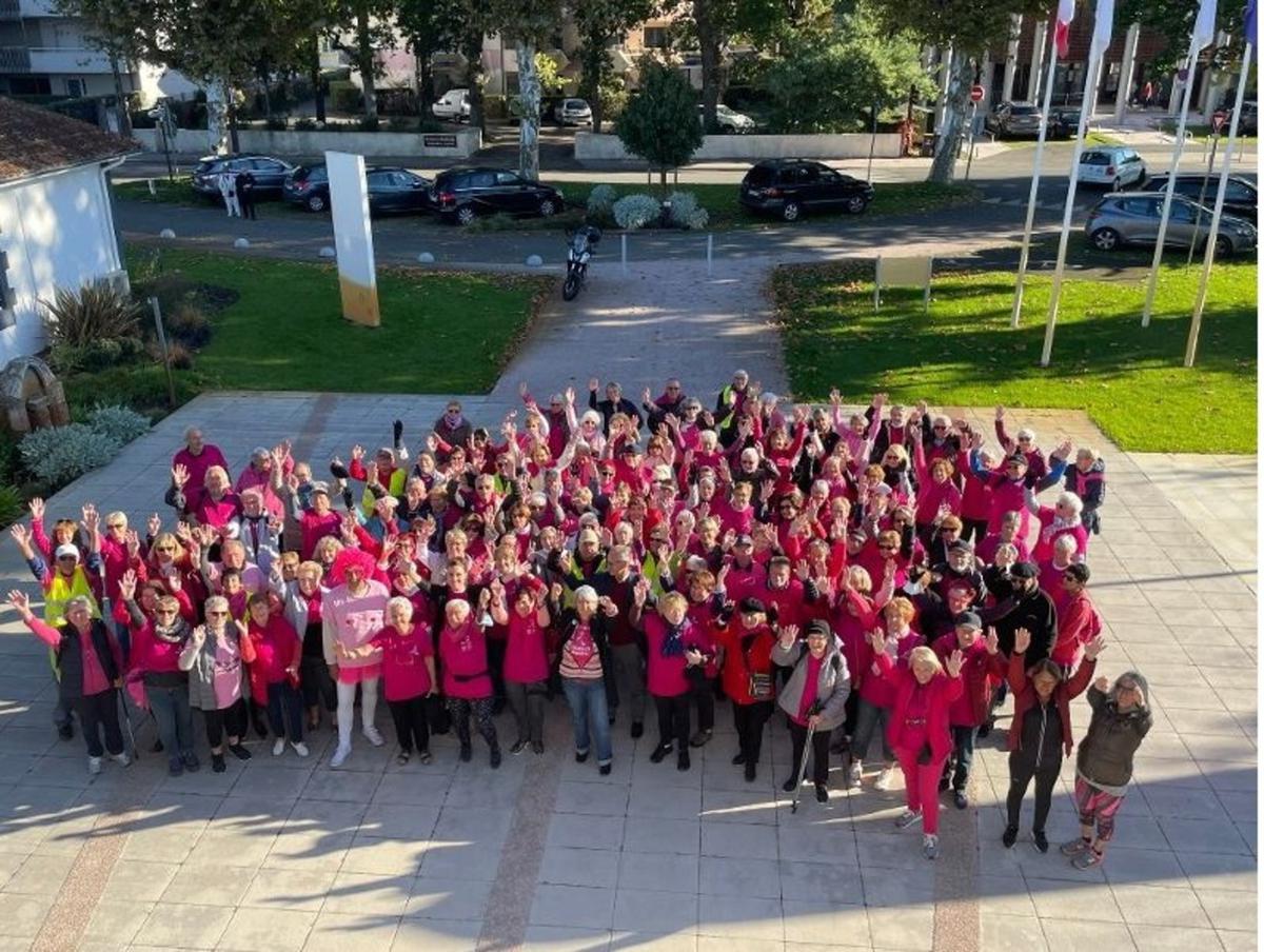 Marche rose à Andernos