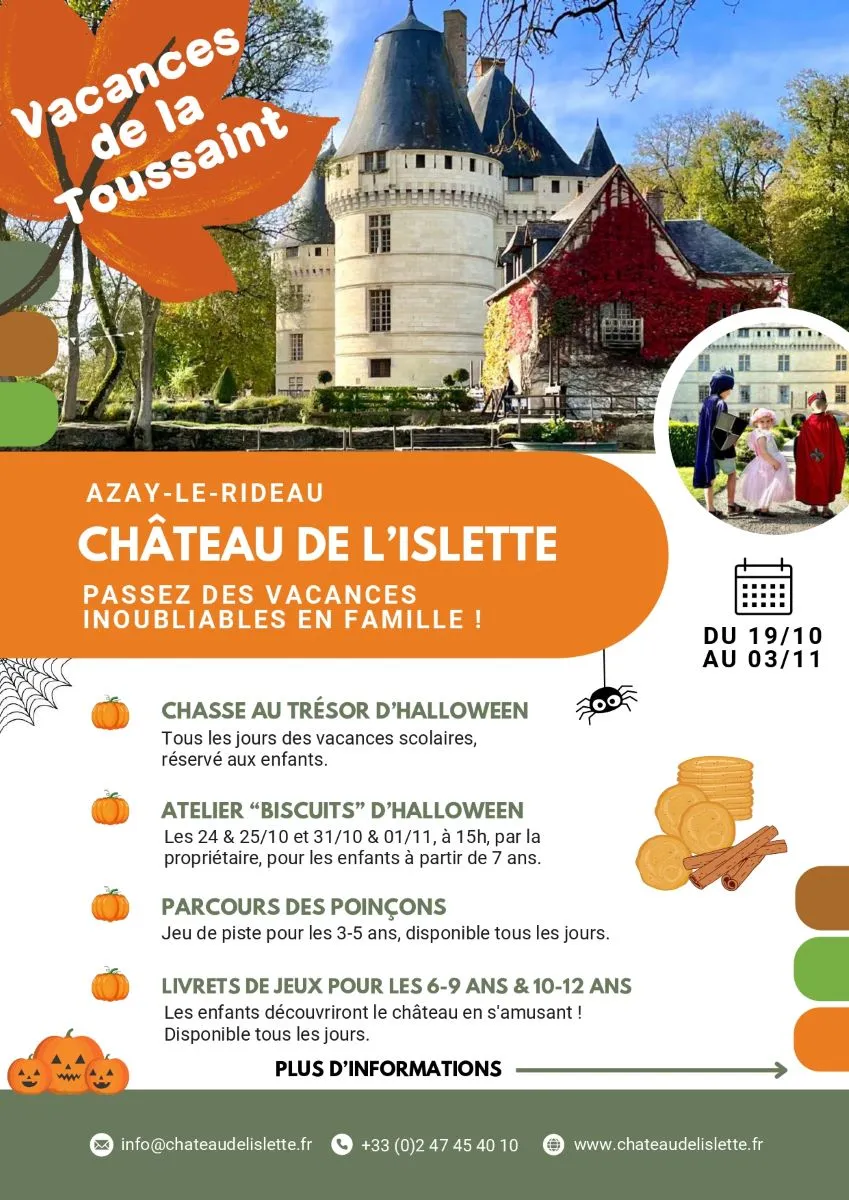 Animations d'automne au Château de l'Islette Atelier biscuits d’Halloween