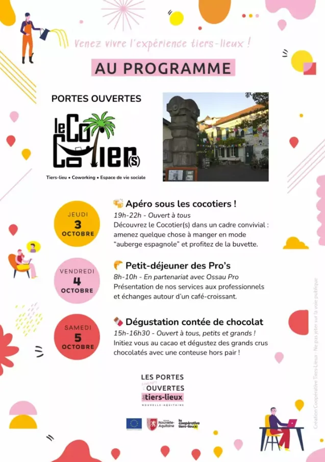 Journée portes ouvertes des Tiers-Lieux Le Cocotier(s) Dégustation contée de chocolat