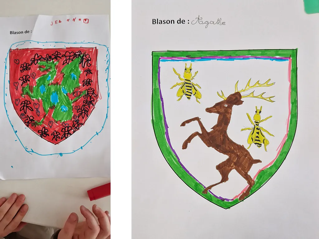 ATELIER BLASON POUR LES ENFANTS