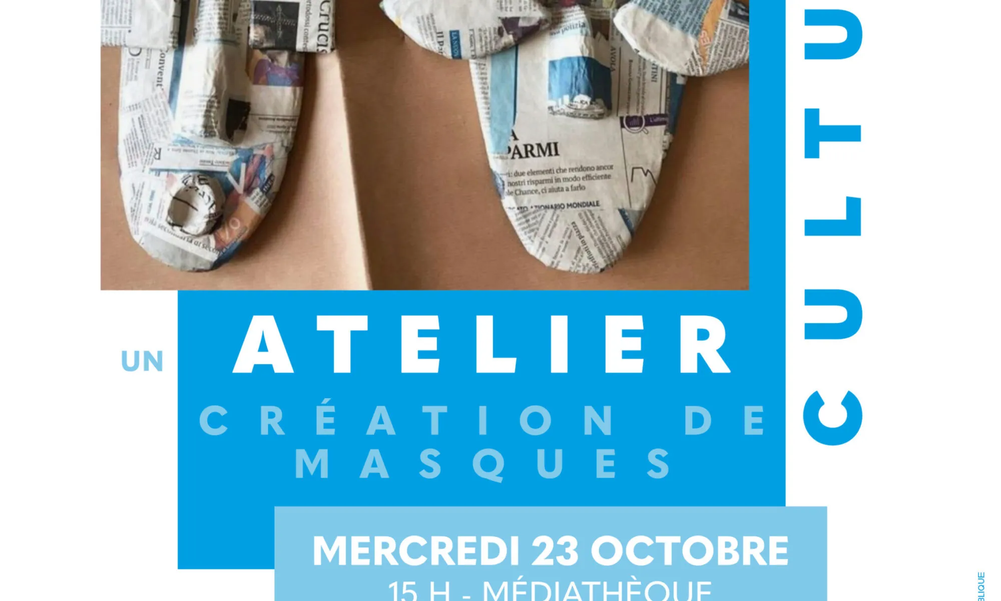 ATELIER CRÉATION DE MASQUES EN PAPIER MACHÉ