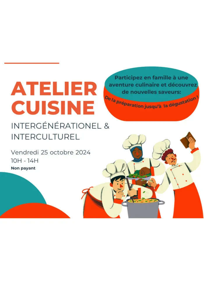 Atelier cuisine intergénérationnel et interculturel Centre Social Ker Yann Rennes