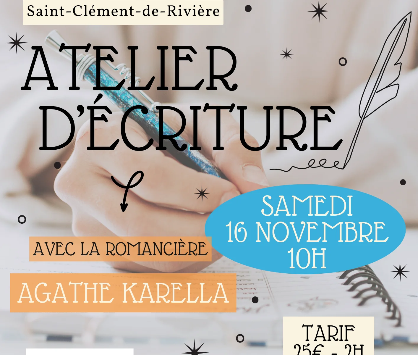 ATELIER D'ÉCRITURE