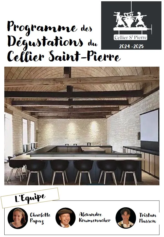 Atelier dégustation du Cellier Saint-Pierre Les Cours d'œnologie