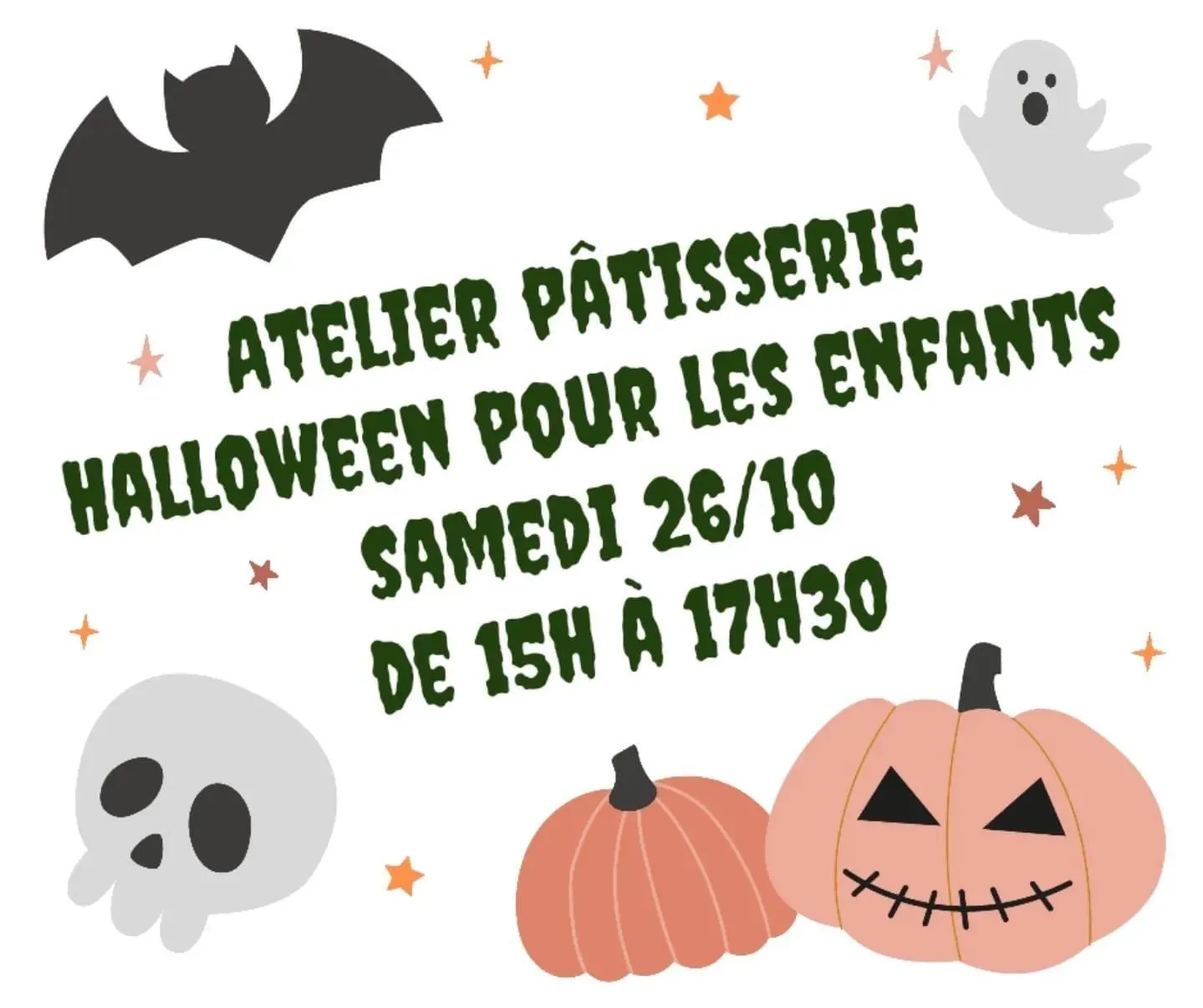 ATELIER PÂTISSERIES HALLOWEEN POUR LES ENFANTS