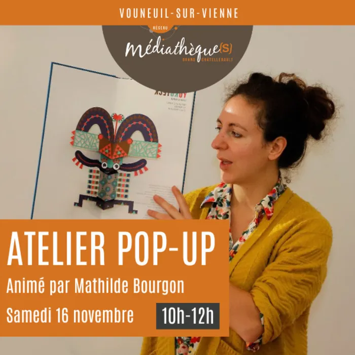 Atelier pop-up animé par l'illustratrice Mathilde Bourgon