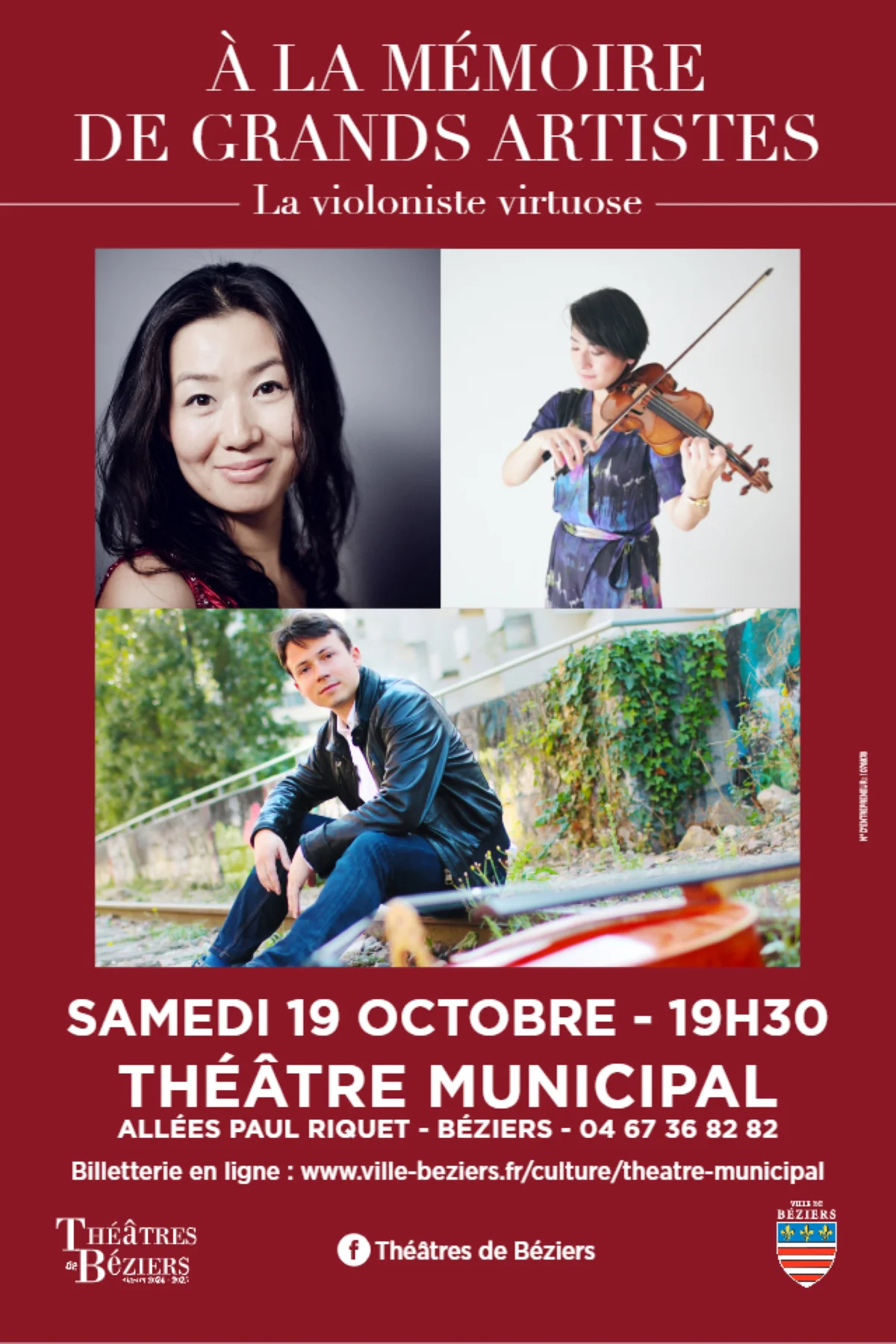 CONCERT À LA MÉMOIRE DE GRANDS ARTISTES- AVEC LA VIOLONISTE RYOKO YANG