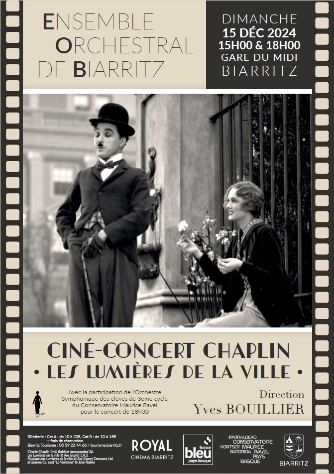 Ensemble Orchestral de Biarritz Ciné-Concert CHAPLIN "Les lumières de la ville"