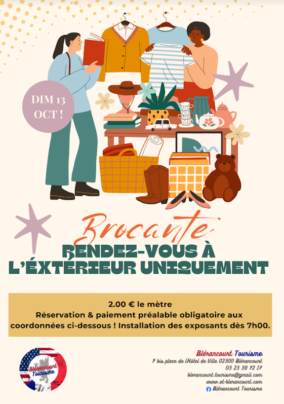 Brocante à Blérancourt