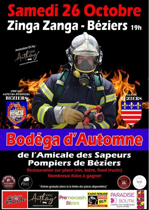 BODÉGA D'AUTOMNE DE L'AMICALE DES SAPEURS POMPIERS DE BÉZIERS