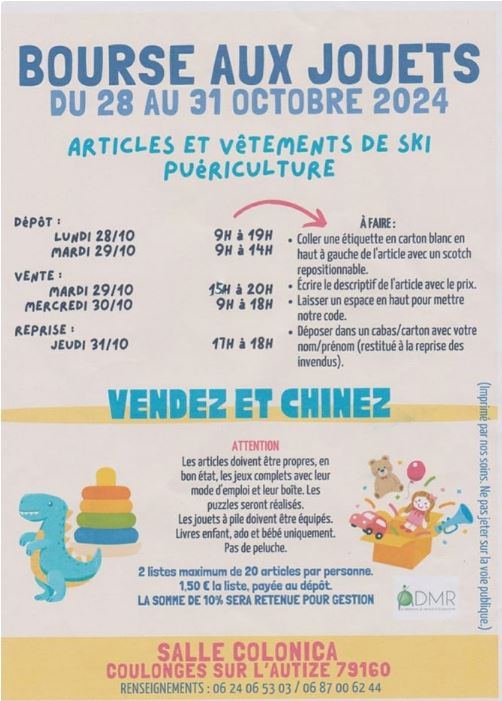 Bourse aux jouets