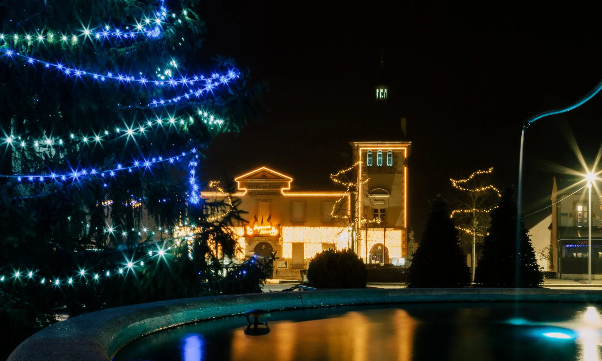 Illumination du sapin de Noël