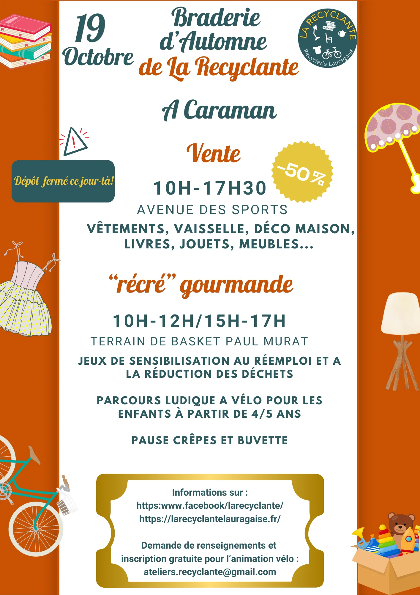 BRADERIE D'AUTOMNE DE LA RECYCLANTE