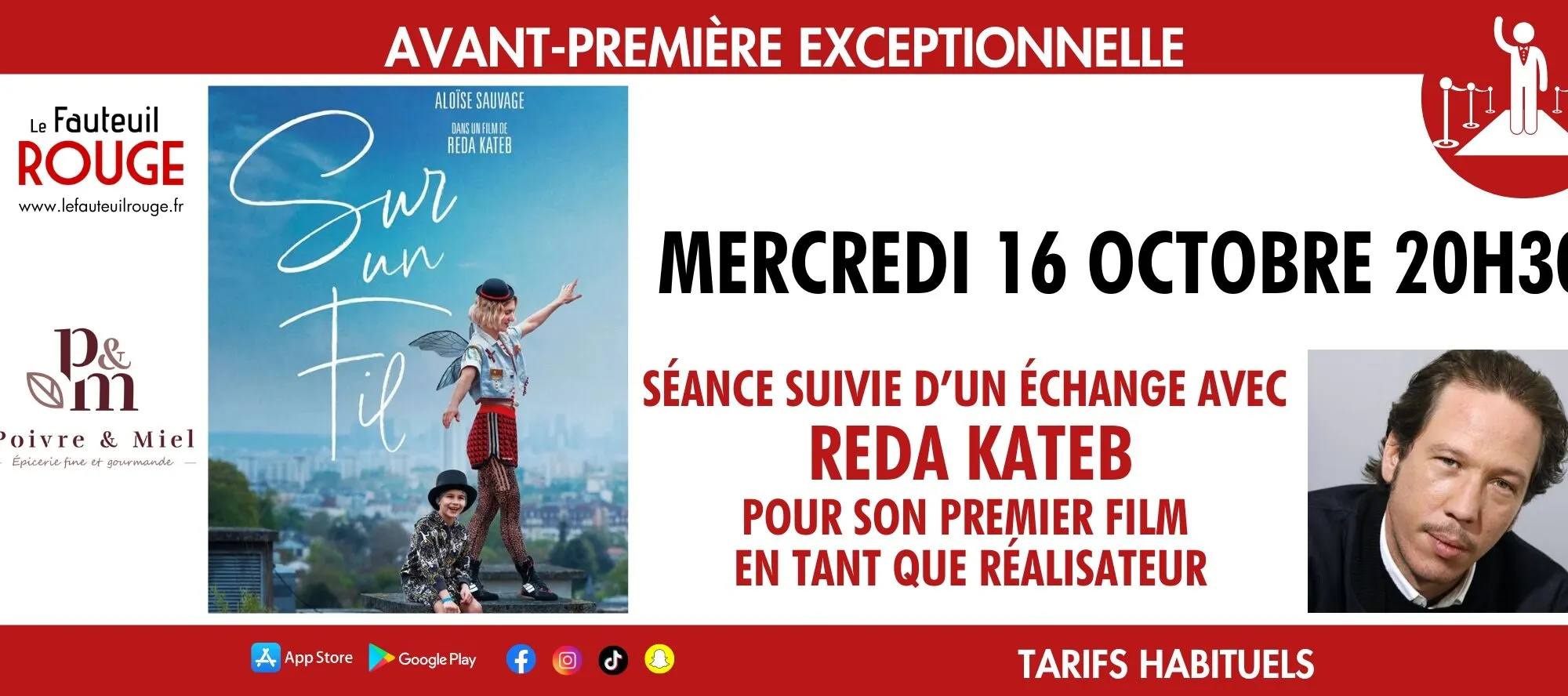 Cinéma Echange avec Reda Kateb