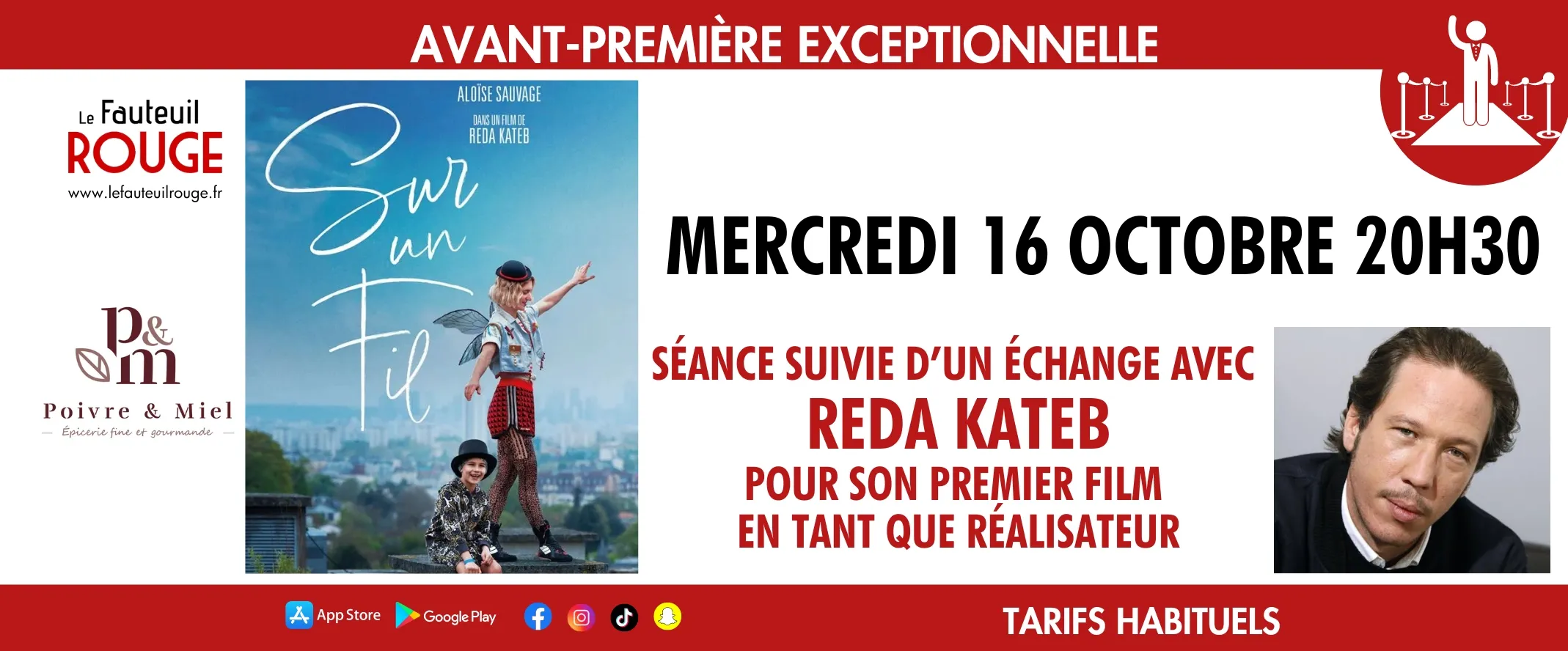 Cinéma Echange avec Reda Kateb