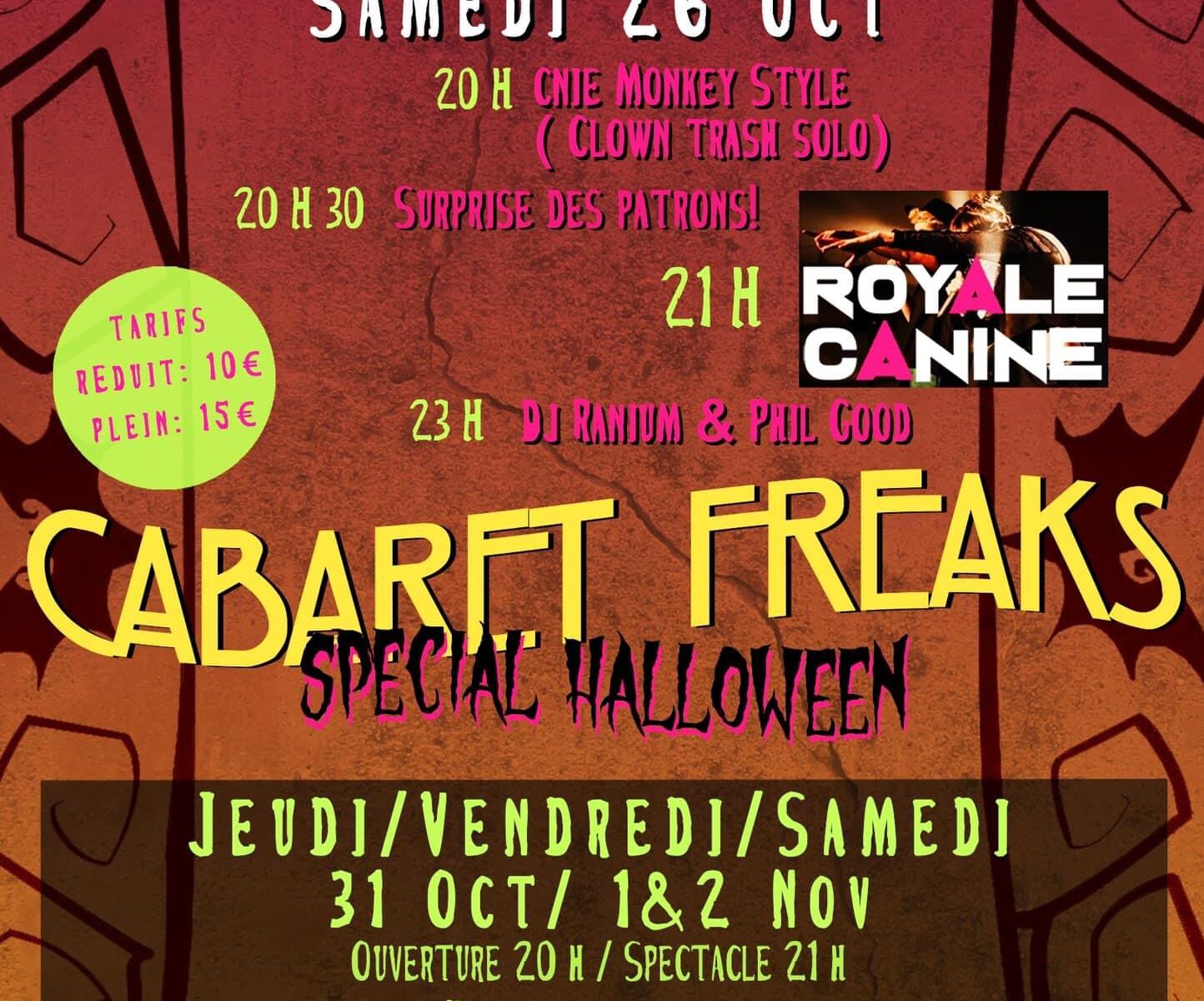 CABARET FREAKS SPECTACLE INAUGURALE