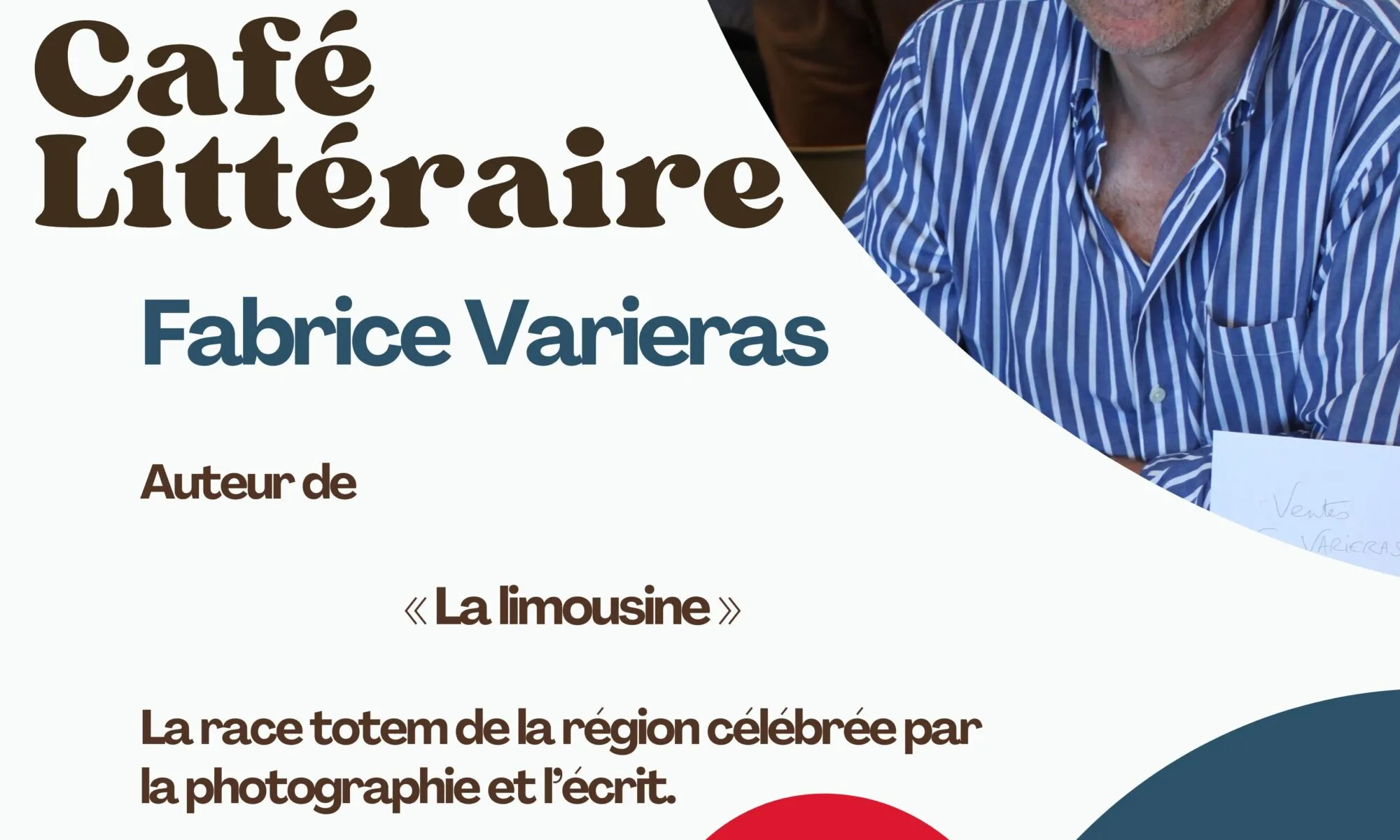 CAFÉ LITTÉRAIRE Fabrice Varieras