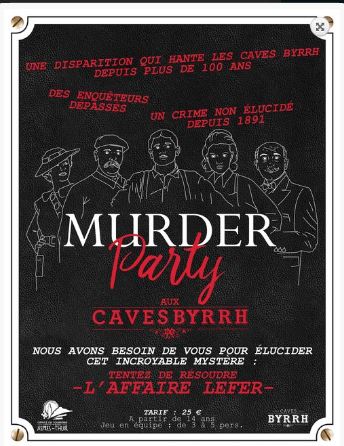 CAVES BYRRH MURDER PARTY