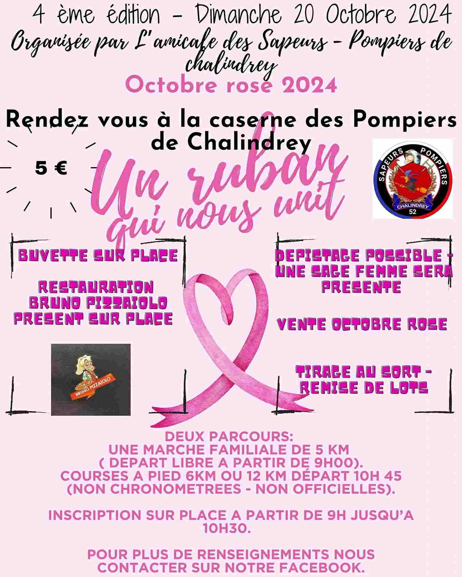 OCTOBRE ROSE A CHALINDREY MARCHE