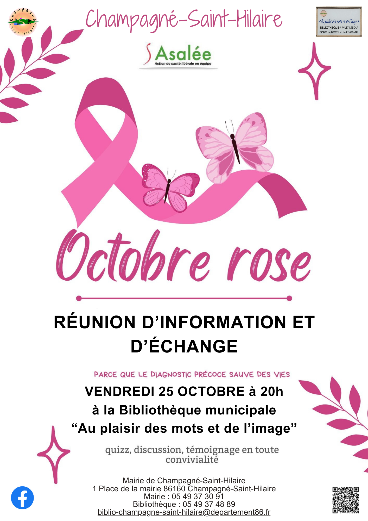 Octobre Rose à Champagné Saint Hilaire