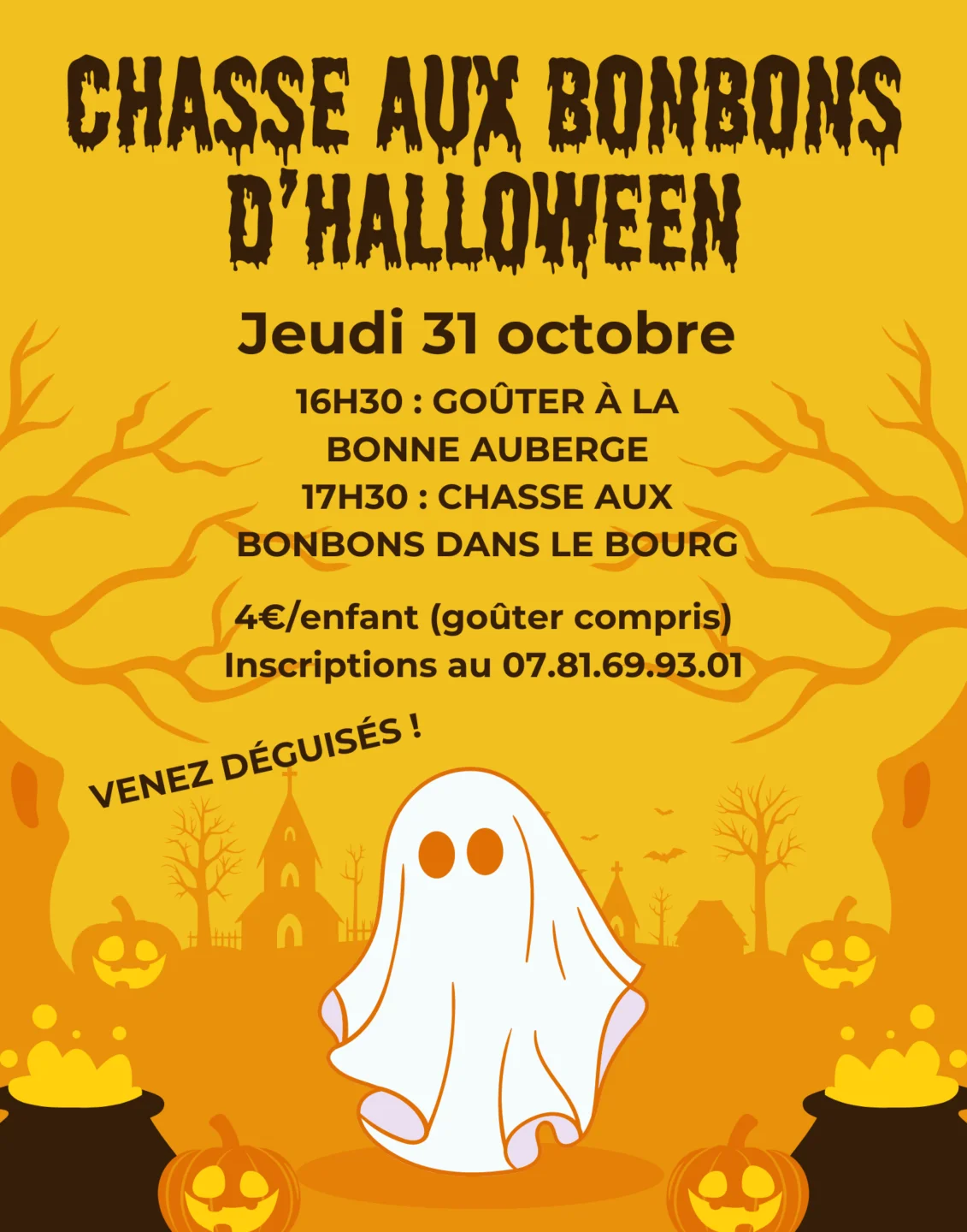 Chasse aux bonbons d'Halloween