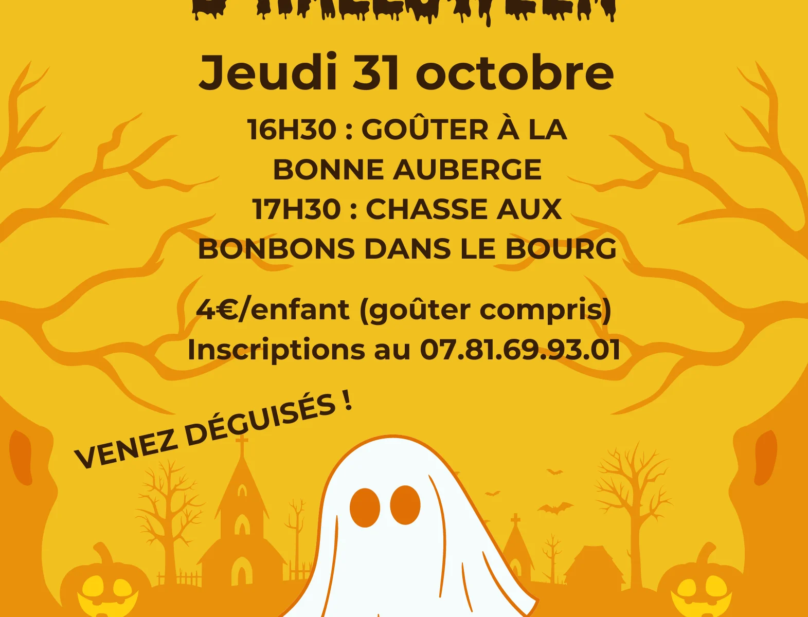 Chasse aux bonbons d'Halloween