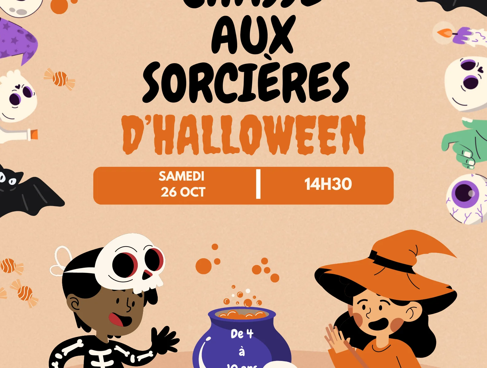 Chasse aux sorcières d'Halloween