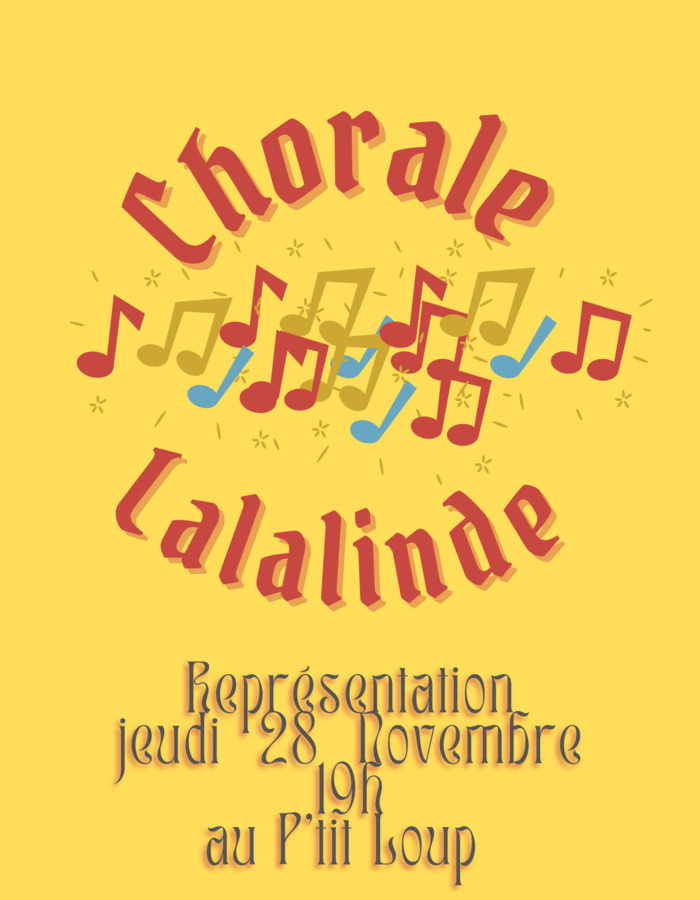 CHORALE LALALINDE P'TIT LOUP Lalinde