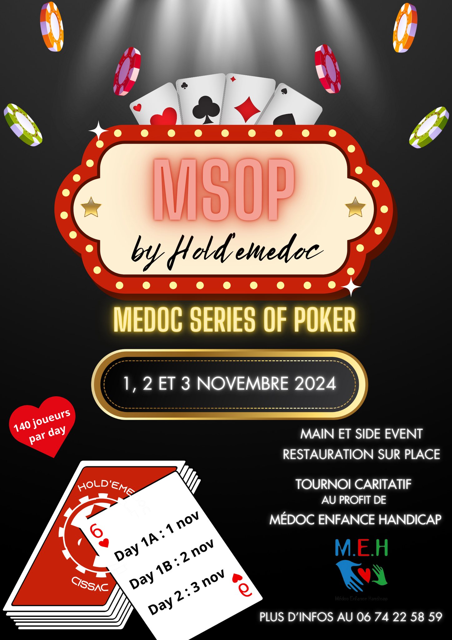 Tournoi poker Médoc Series of Poker Hold'Emedoc