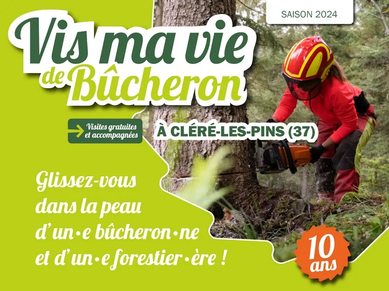 Vis ma vie de bûcheron à Cléré-les-Pins le 30 octobre