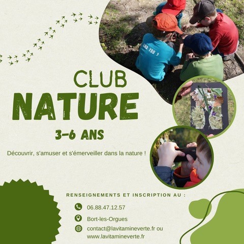 Club nature 3 6 ans