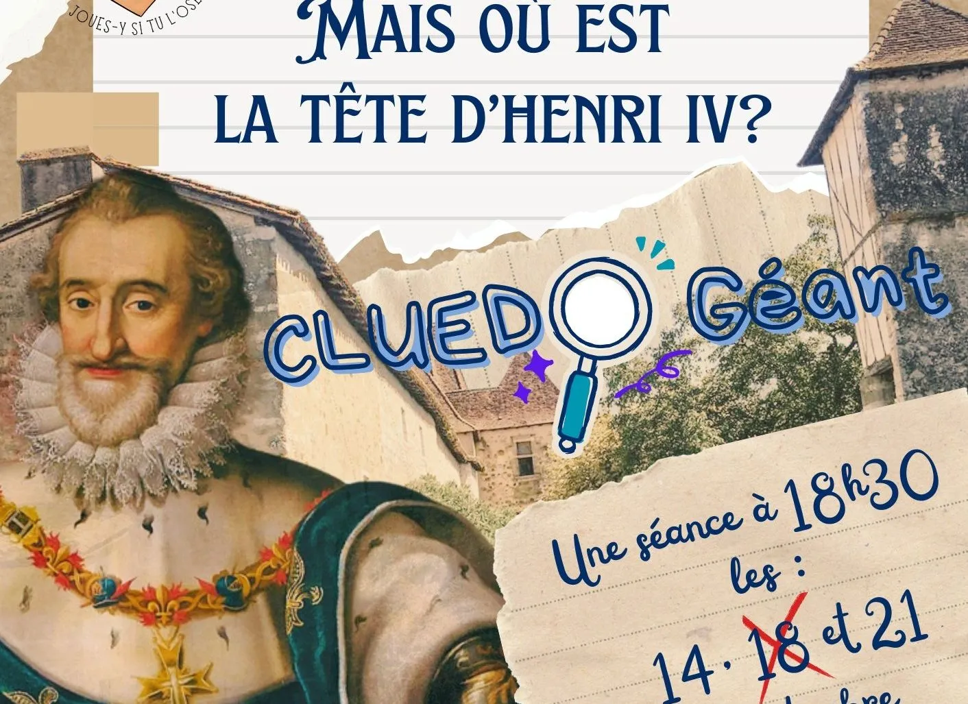 Cluedo géant Mais où est la tête d'Henri IV