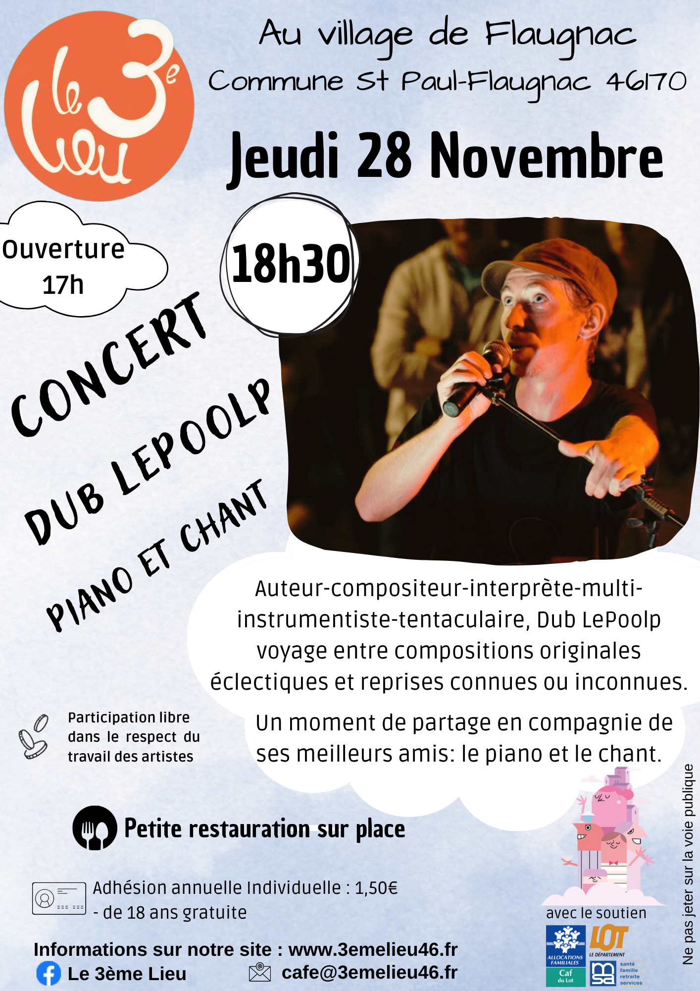 Concert Dub Lepoolp au 3ème lieu