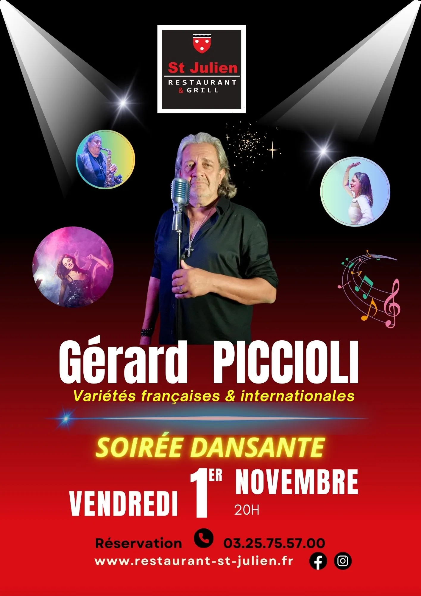 Concert Gérard PICCIOLI / Soirée dansante