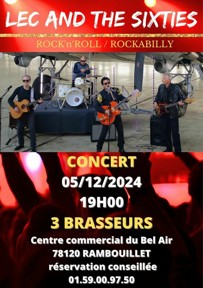 Concert Lec And The Sixties Les 3 brasseurs Rambouillet