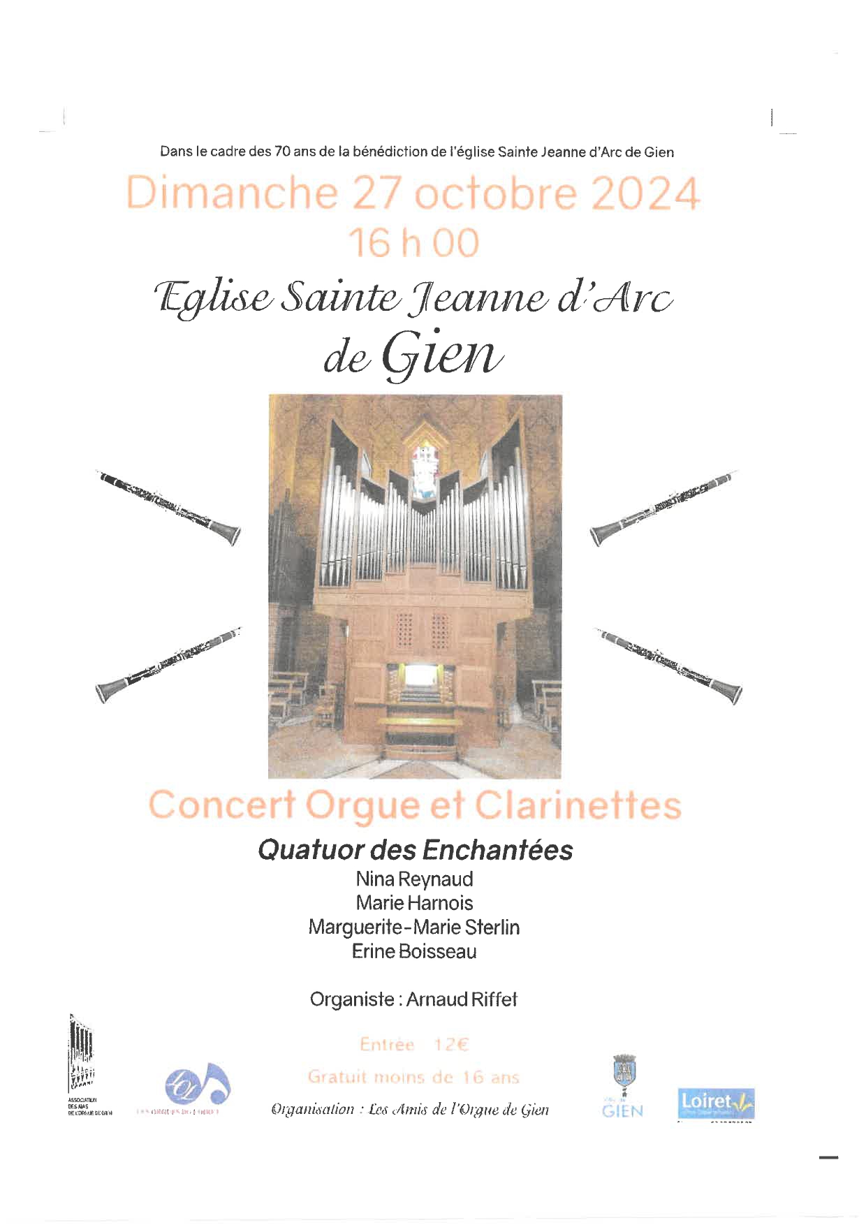 Concert Orgue et Clarinettes