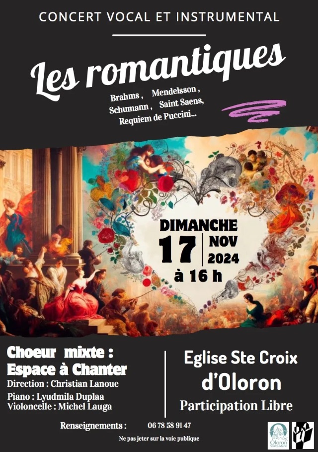 Concert vocal et instrumental "Les Romantiques"