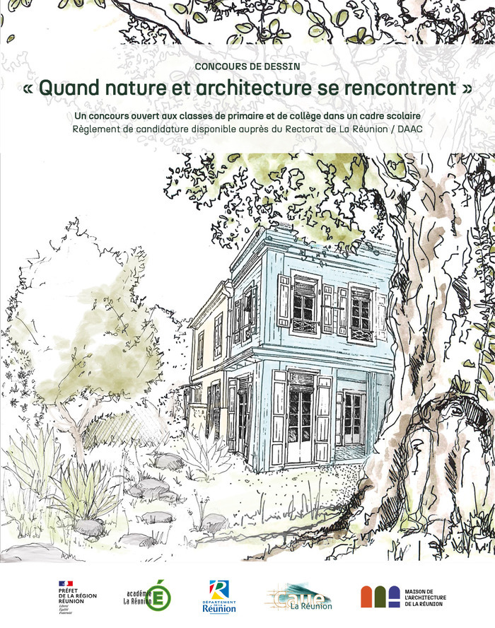 Concours de dessin "Quand nature et architecture se rencontrent" CAUE de la Réunion Saint-Denis