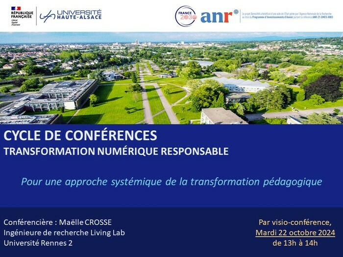 Cycle de visioconférences sur la Transformation Numérique Responsable