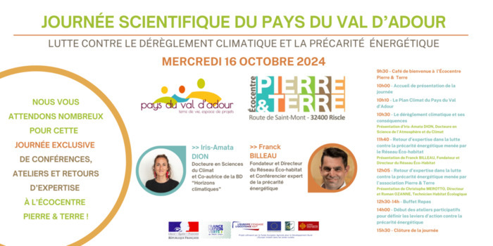 Journée scientifique du Pays du Val d'Adour Écocentre Pierre et Terre Riscle