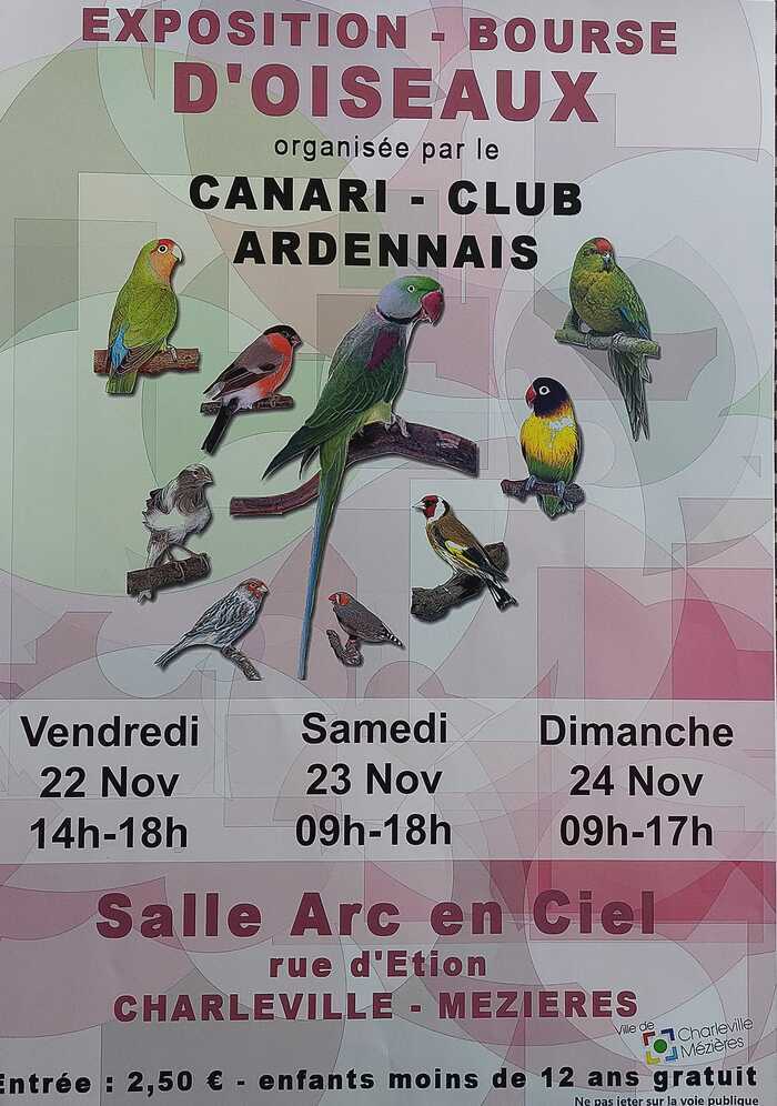 Exposition - Bourse d'oiseaux Salle Arc en Ciel Charleville-Mézières