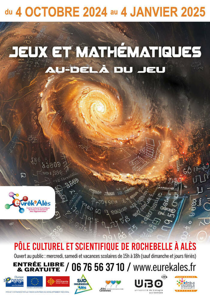 EXPOSITION - "Jeux et mathématiques : au-delà du jeu" - EURÊK'ALES Pôle culturel et scientifique de Rochebelle Alès